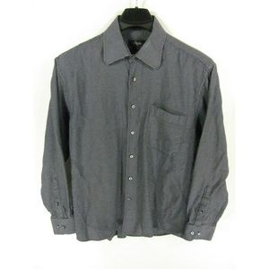 Villini Men's Shirt Sz L Long Sleeves Button Down